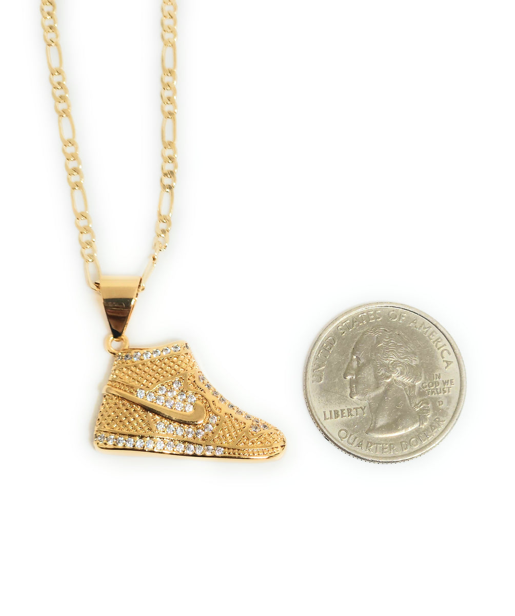 14K Gold Necklace Air Jordan Sneaker Necklace Nike Necklace 