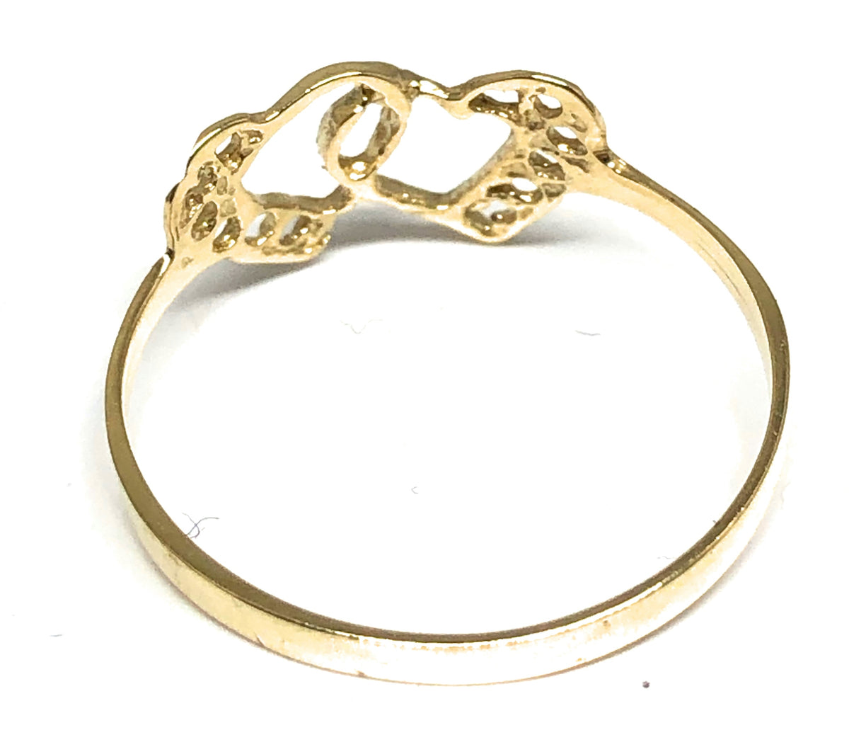 All hearts 14k solid gold ring size fashion 7