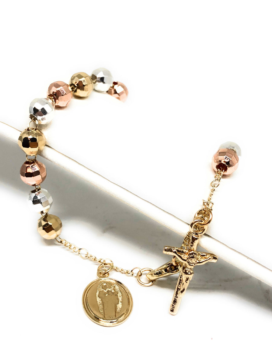 Cute Virgencita Bracelet Charms Gold Plated Mexican Pulsera Virgin Mary San  Judas Tadeo Accessories for Women DIY Jewelry Making