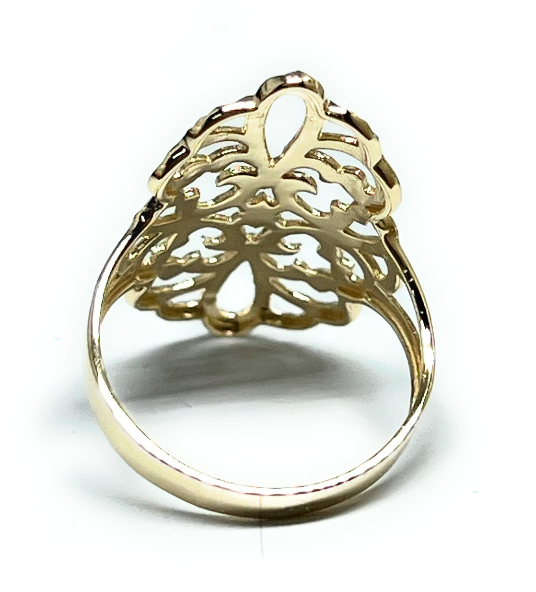 14K Solid Gold Filigree Ring offers size 6 OroAmerica