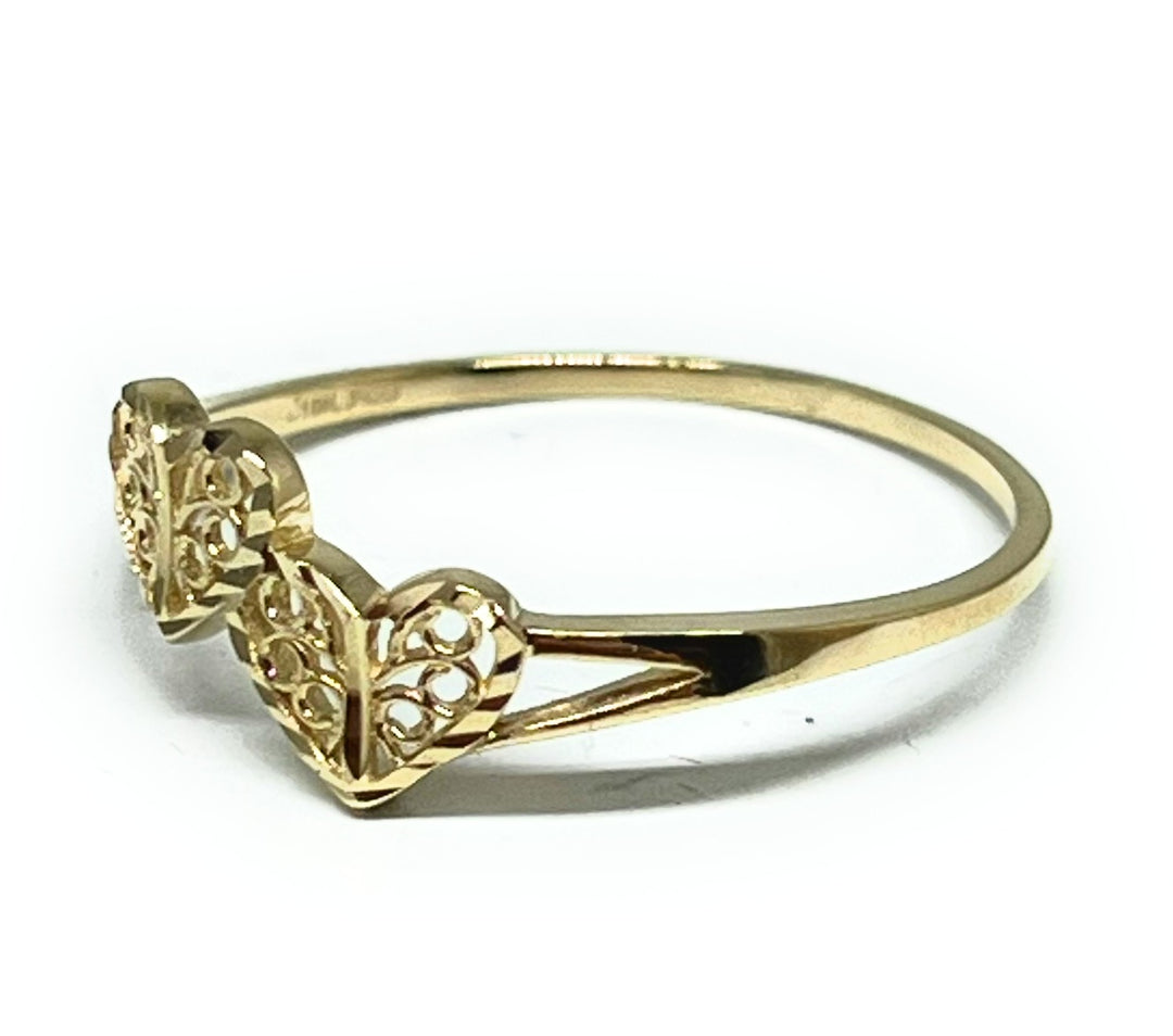 10K Gold Heart discount Ring size 8