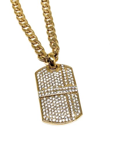 Henny Dog Tag 2 with Mini Cuban Chain – Connetic
