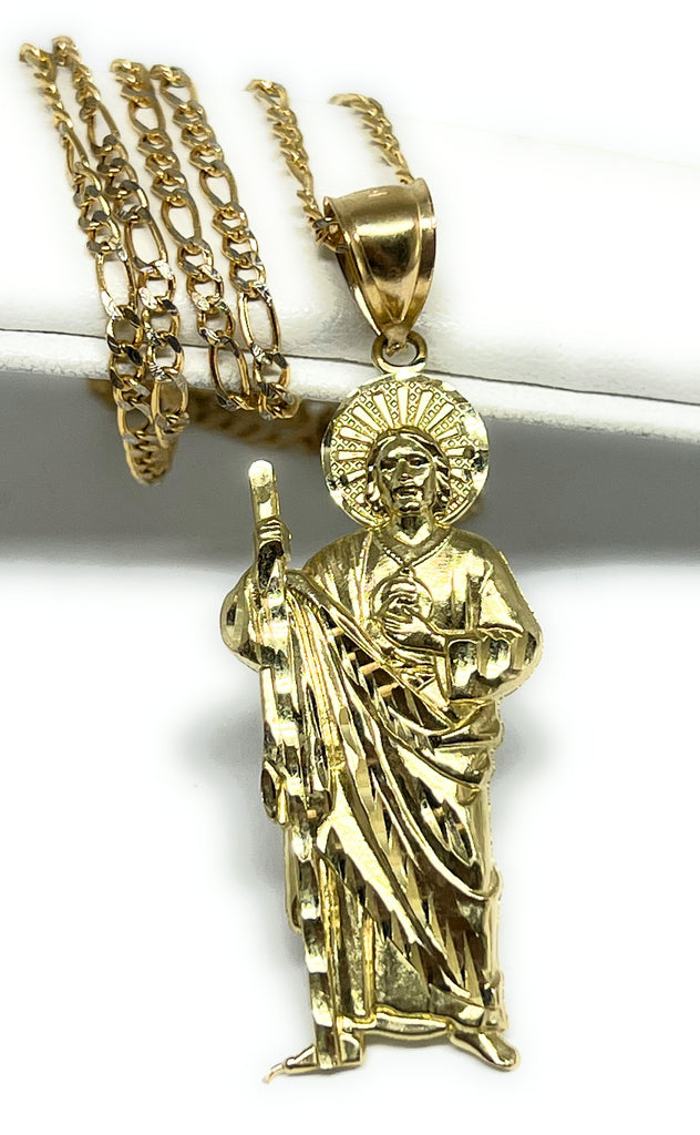 10K Real Gold Saint Jude Pendant hotsell