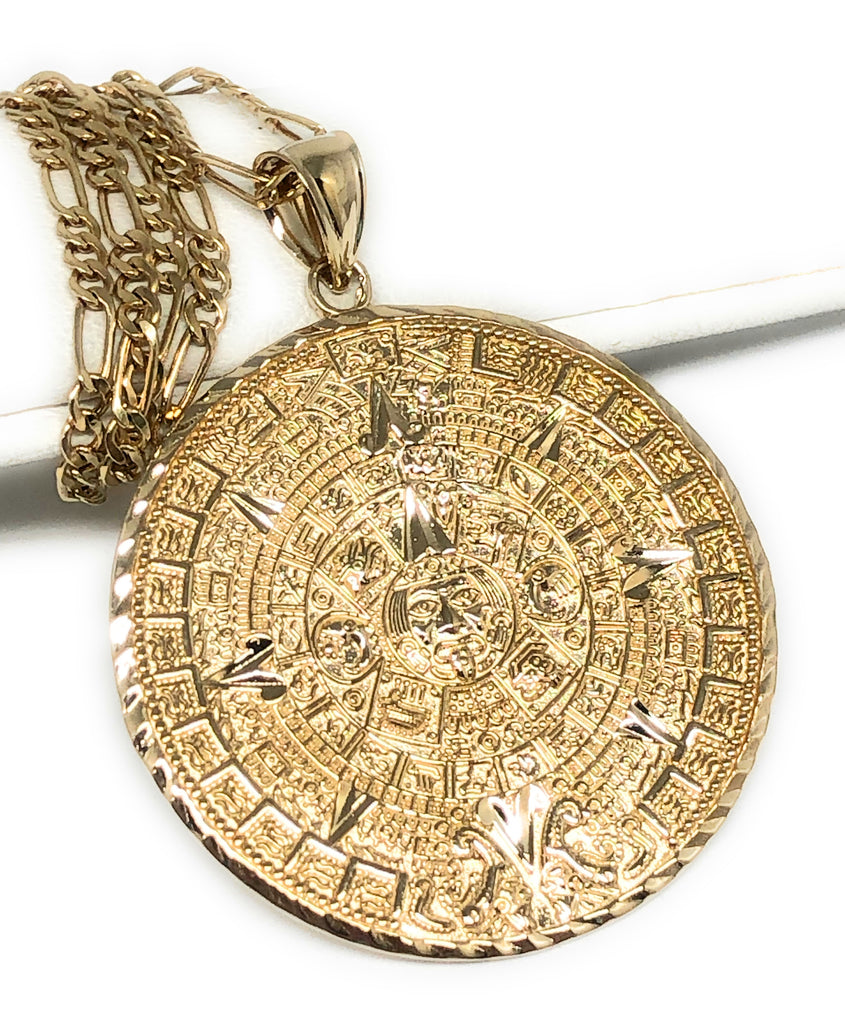 Gold deals aztec necklace