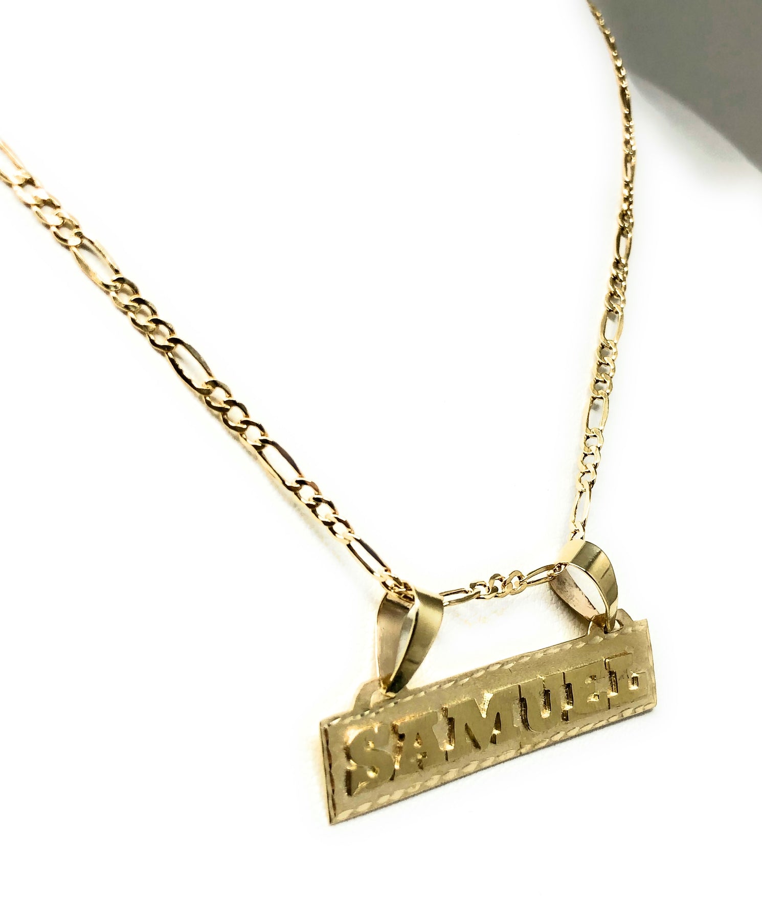 Solid Gold Name Necklace  Nameplate Necklace – NamePlateDepot