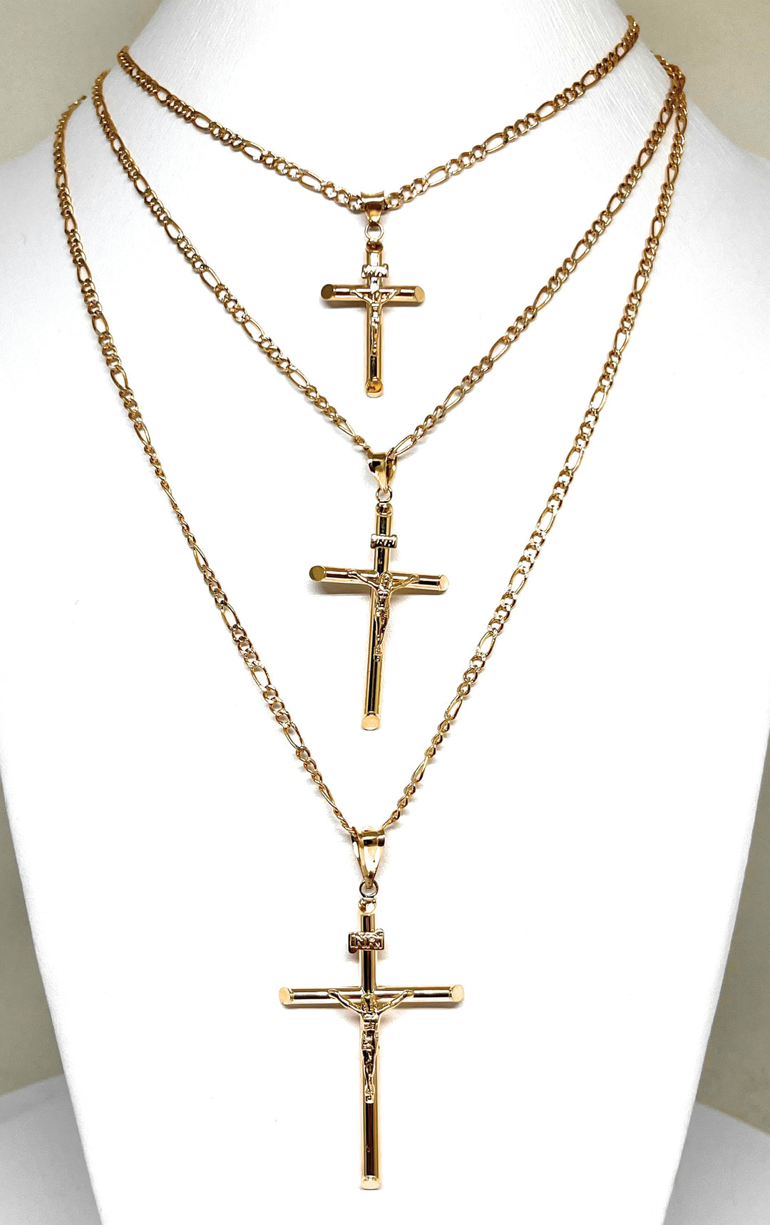 Figural Crucifix Cross factory Pendant 10k Yellow Gold Religious Jewelry