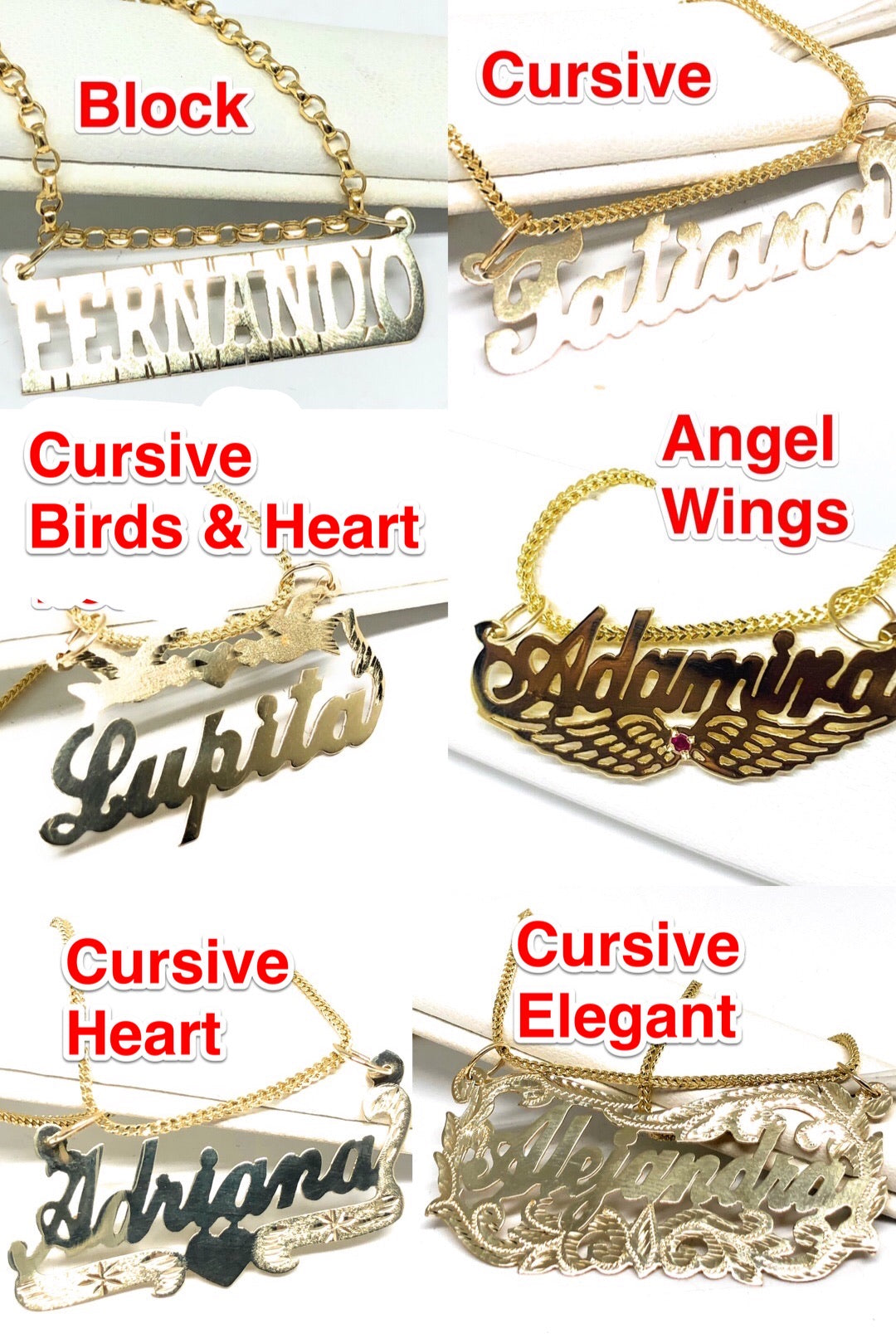 14K Gold Personalized NamePlate Necklace