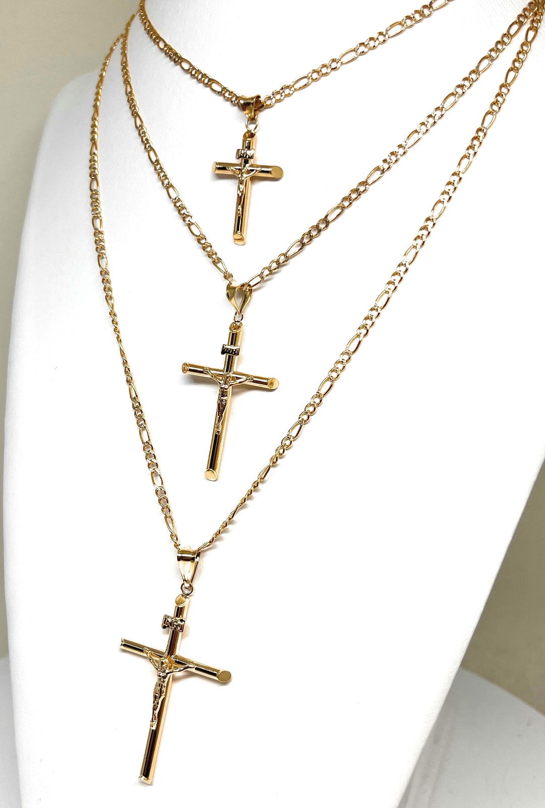 Unique Detailed Solid 10K Yellow Gold outlet Vintage Cross Pendant 1