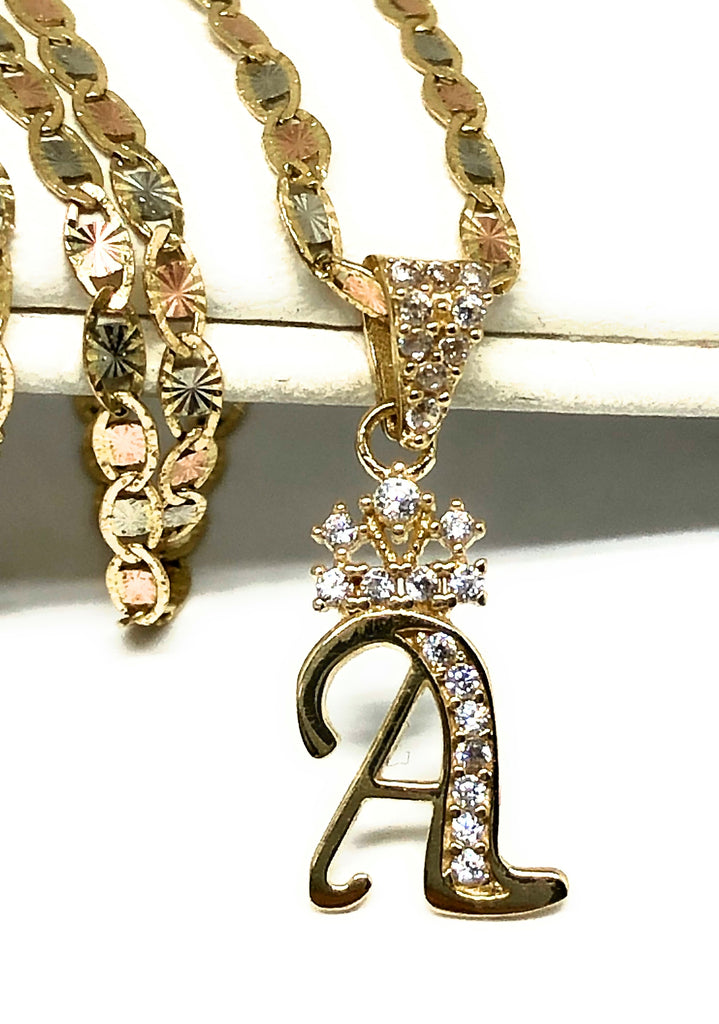 10kt real gold letter pendant factory