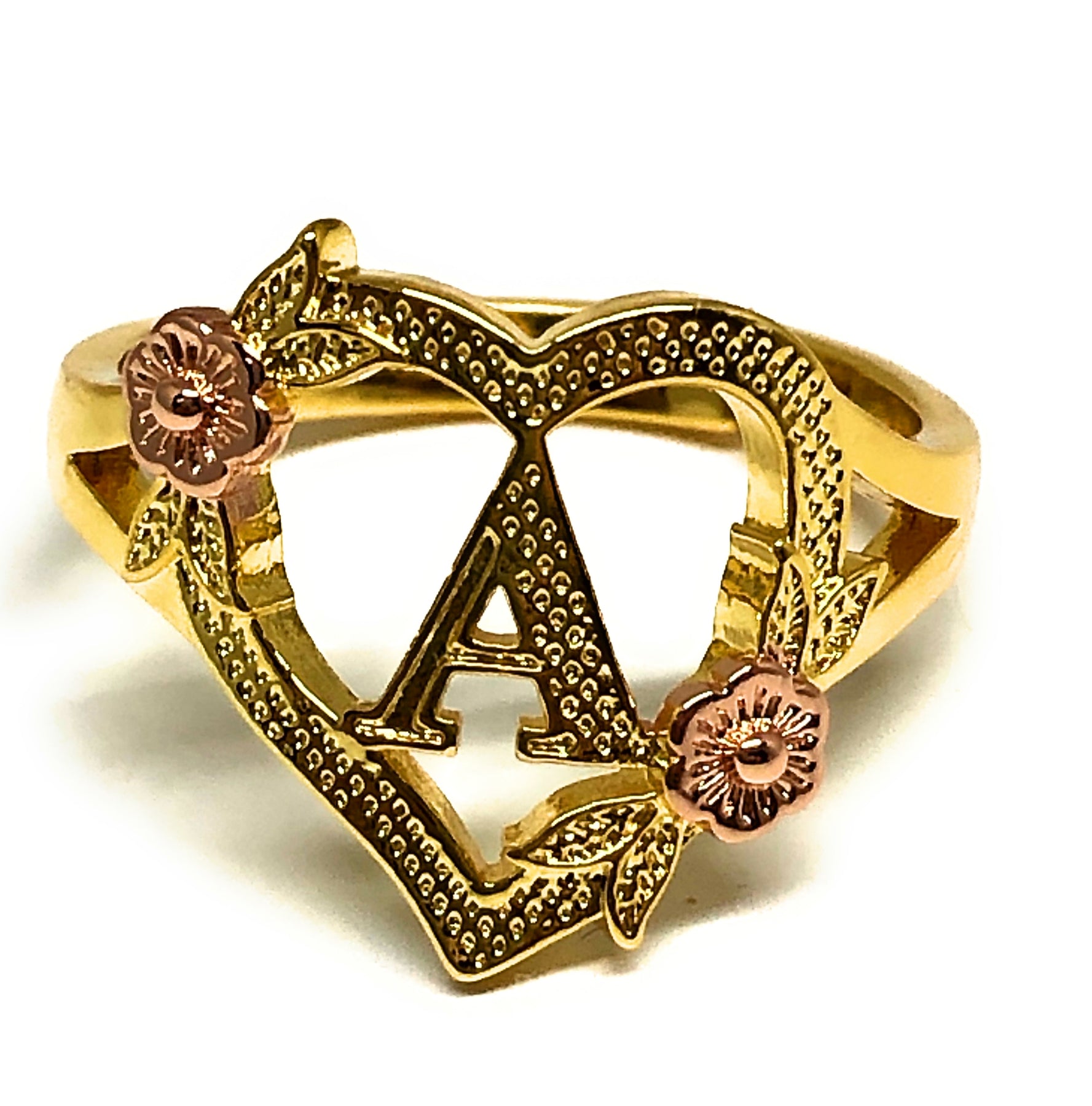 Rings Aesthetic Gold Plated Letter Rings, Monogram Jewelry