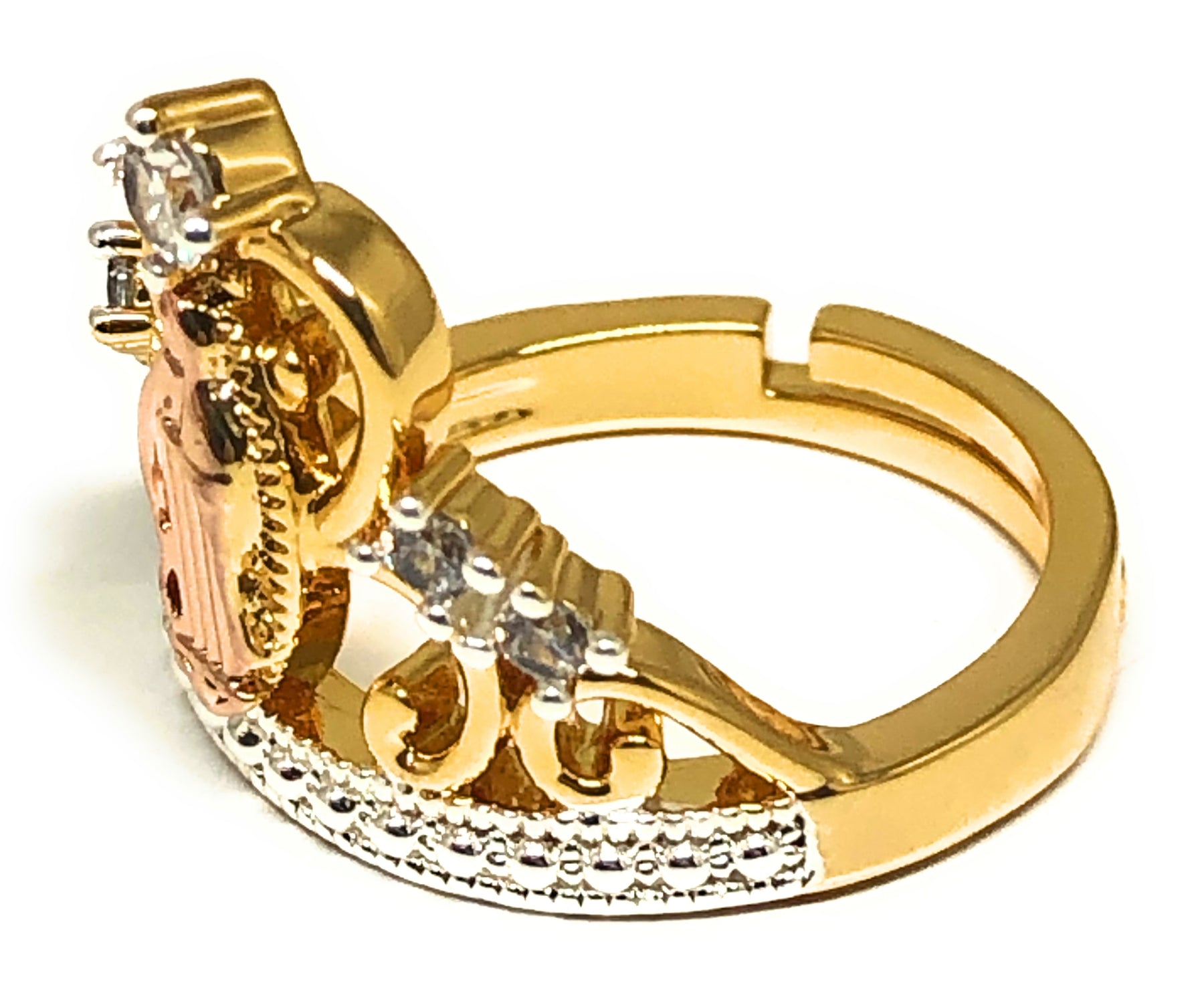 Tirupati balaji mukut 3D ring cad file jewellery - Cad Wala