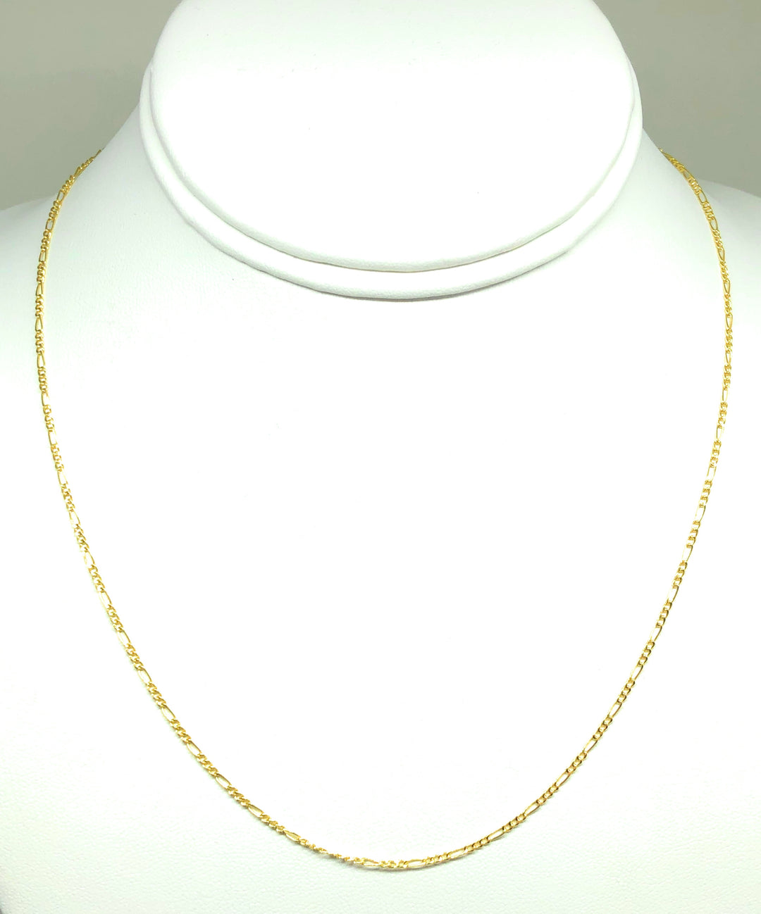 10k Gold shops Figaro chain 16 inch necklace