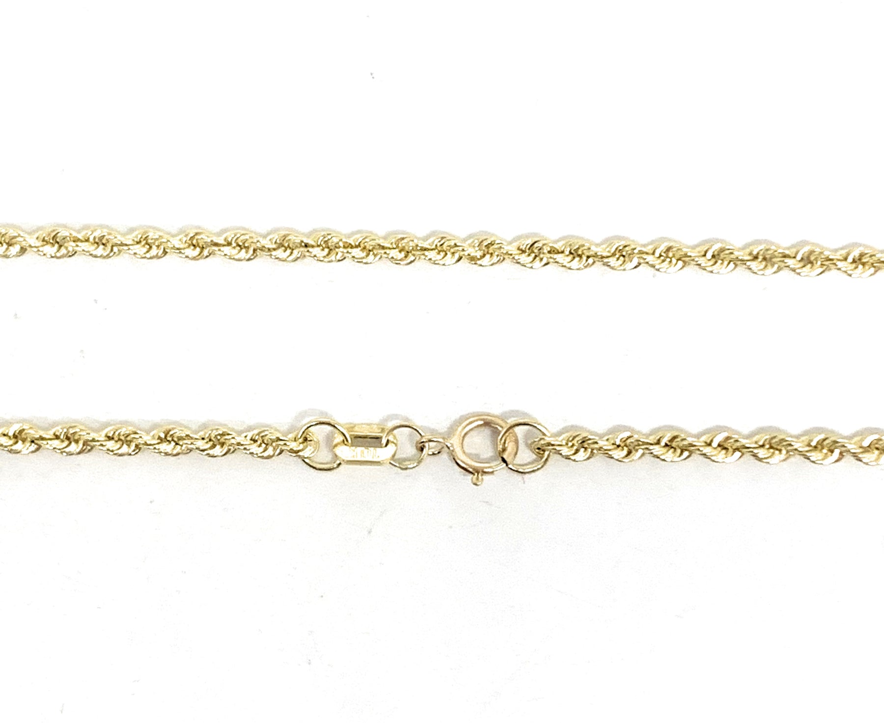 Rope Chain (2mm), Size 16, 10K Solid Gold - The GLD Shop