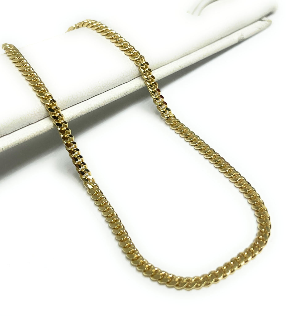 5.5mm Miami Cuban Link Chain Necklace 14K Yellow Gold / 30 Inches by Baby Gold - Shop Custom Gold Jewelry